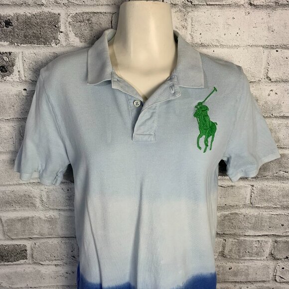 Polo Ralph Lauren Vintage 80s 90s Big Pony Tie Dye Polo Shirt - Picture 3 of 12